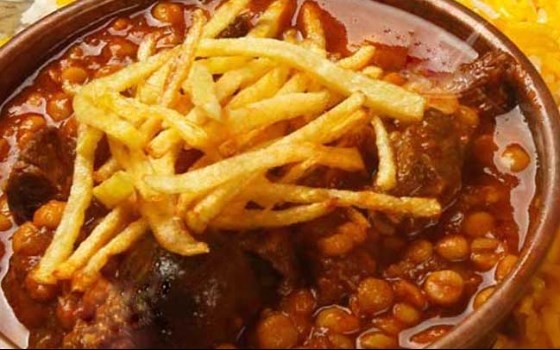 خوراک قیمه سیب زمینی