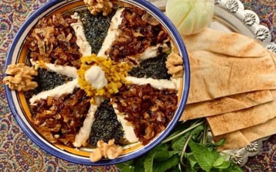 کشک بادمجان با گردو